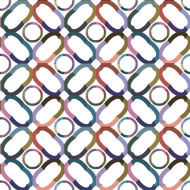 Geometrik şekilli kusursuz desen vektör çizimi