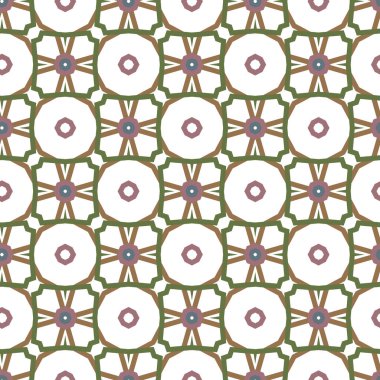 Geometrik şekilli kusursuz desen vektör çizimi