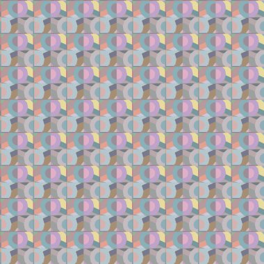 Geometrik şekilli kusursuz desen vektör çizimi