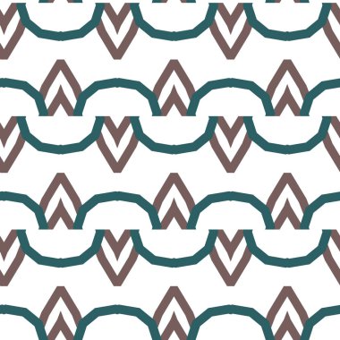 Geometrik şekilli kusursuz desen vektör çizimi