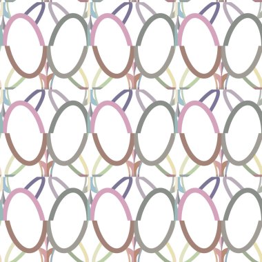 Geometrik şekilli kusursuz desen vektör çizimi