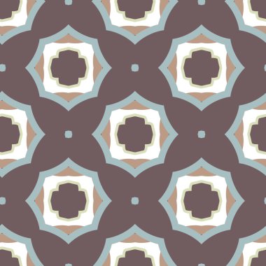 Geometrik şekilli kusursuz desen vektör çizimi