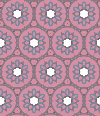 Geometrik şekilli kusursuz desen vektör çizimi