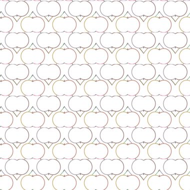 Geometrik şekilli kusursuz desen vektör çizimi