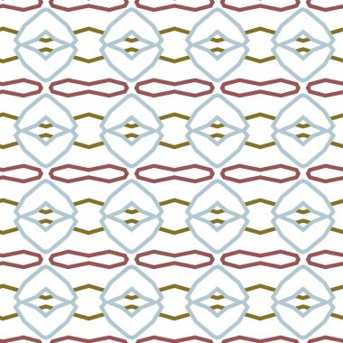 Geometrik şekilli kusursuz desen vektör çizimi