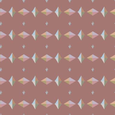 Geometrik şekilli kusursuz desen vektör çizimi