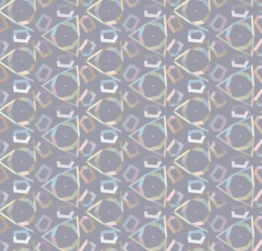 Geometrik şekilli kusursuz desen vektör çizimi