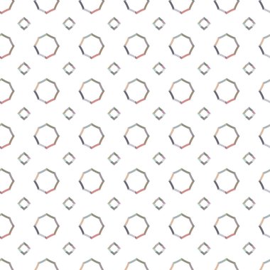 Geometrik şekilli kusursuz desen vektör çizimi