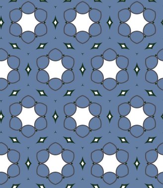 Geometrik şekilli kusursuz desen vektör çizimi