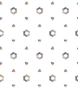 Geometrik şekilli kusursuz desen vektör çizimi