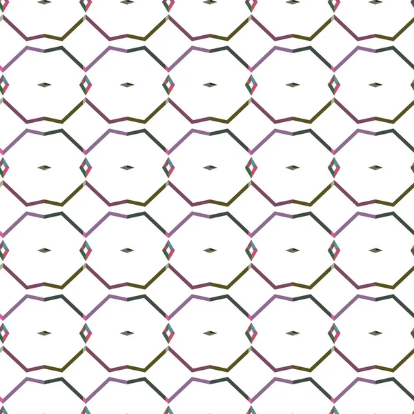 Nahtlose Muster Mit Geometrischen Formen Vektorillustration — Stockvektor