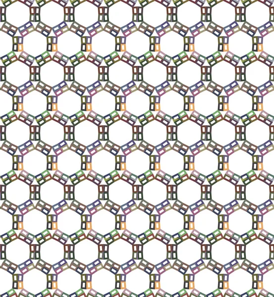 Pola Mulus Dengan Bentuk Geometris Gambar Vektor - Stok Vektor