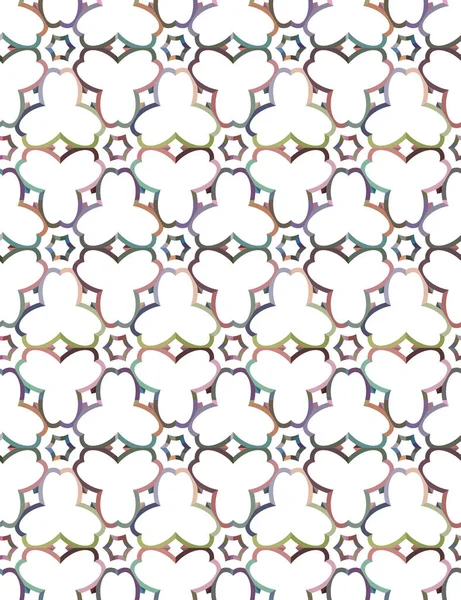 Nahtlose Muster Mit Geometrischen Formen Vektorillustration — Stockvektor