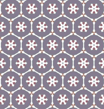 Geometrik şekilli kusursuz desen vektör çizimi