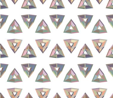 Geometrik şekilli kusursuz desen vektör çizimi