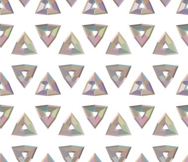 Geometrik şekilli kusursuz desen vektör çizimi