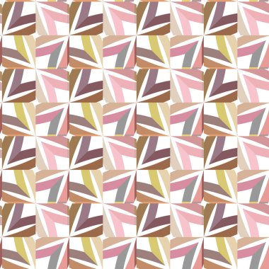 Geometrik şekilli kusursuz desen vektör çizimi