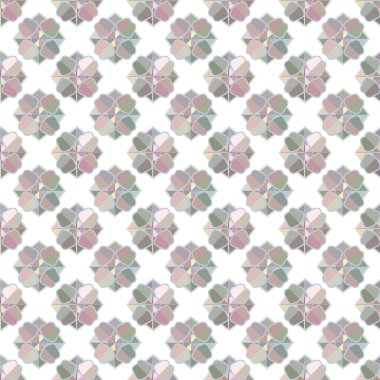 Geometrik şekilli kusursuz desen vektör çizimi