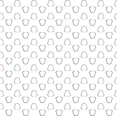 Geometrik şekilli kusursuz desen vektör çizimi