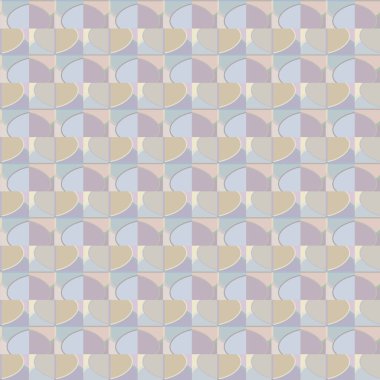 Geometrik şekilli kusursuz desen vektör çizimi