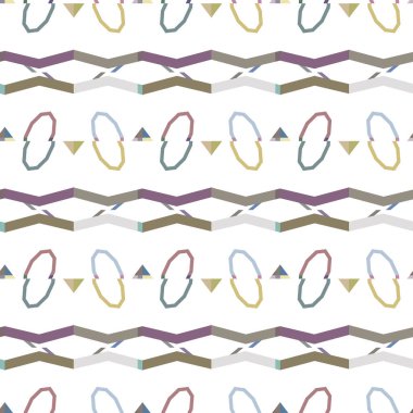 Geometrik şekilli kusursuz desen vektör çizimi