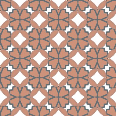 Geometrik şekilli kusursuz desen vektör çizimi