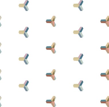 Geometrik şekilli kusursuz desen vektör çizimi