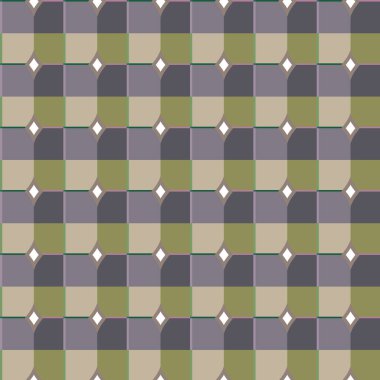 Geometrik şekilli kusursuz desen vektör çizimi