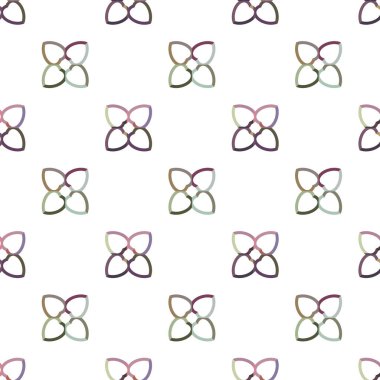 Geometrik şekilli kusursuz desen vektör çizimi