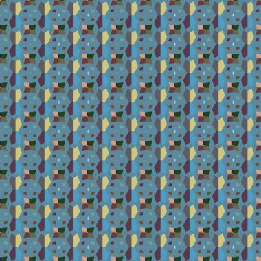 Geometrik şekilli kusursuz desen vektör çizimi