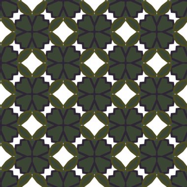 Geometrik şekilli kusursuz desen vektör çizimi