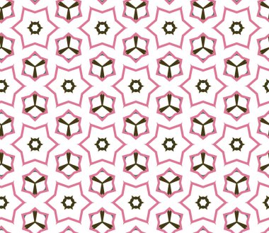 Geometrik şekilli kusursuz desen vektör çizimi