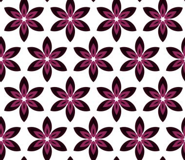 Geometrik şekilli kusursuz desen vektör çizimi