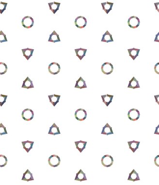 Geometrik şekilli kusursuz desen vektör çizimi