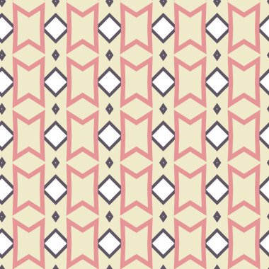 Geometrik şekilli kusursuz desen vektör çizimi