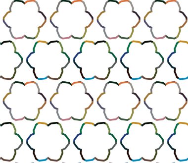 geometrik şekilli kusursuz desen