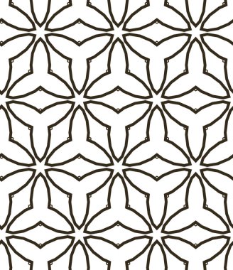 Geometrik şekilli kusursuz desen vektör çizimi