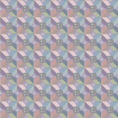 Geometrik şekilli kusursuz desen vektör çizimi