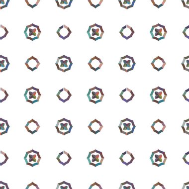 Geometrik şekilli kusursuz desen vektör çizimi