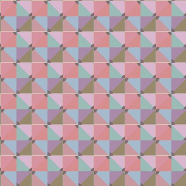 Geometrik şekilli kusursuz desen vektör çizimi