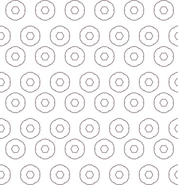 Geometrik şekilli kusursuz desen vektör çizimi