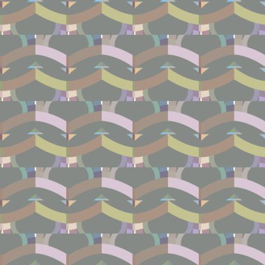 Geometrik şekilli kusursuz desen vektör çizimi