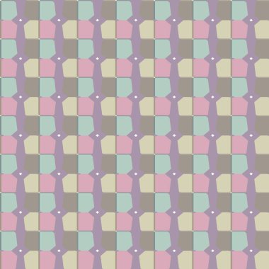 Geometrik şekilli kusursuz desen vektör çizimi