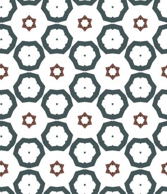 Geometrik şekilli kusursuz desen vektör çizimi