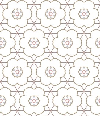 Geometrik şekilli kusursuz desen vektör çizimi