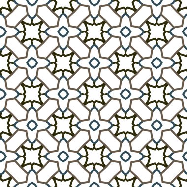 Geometrik şekilli kusursuz desen vektör çizimi