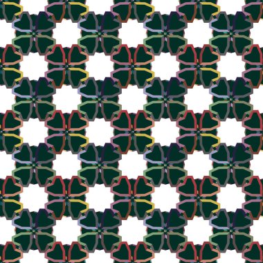 Geometrik şekilli kusursuz desen vektör çizimi