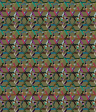 Geometrik şekilli kusursuz desen vektör çizimi