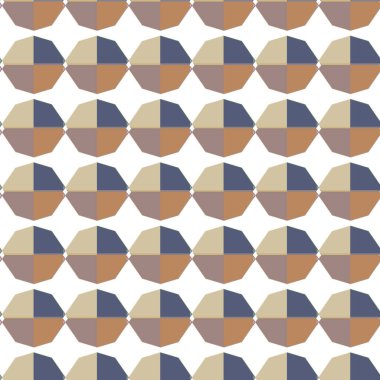 Geometrik şekilli kusursuz desen vektör çizimi