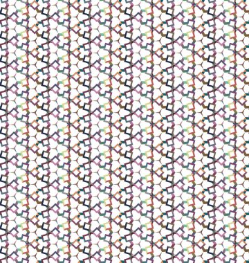 Geometrik şekilli kusursuz desen vektör çizimi